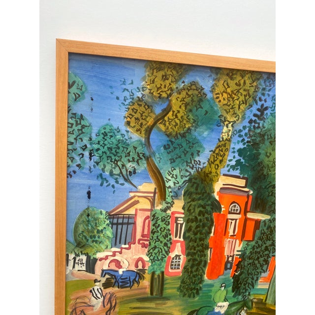 Raoul Dufy、PADDOCK A CHANTILLY、海外版超希少レゾネ RAOUL DUFY Paddock-Deauville, 1960 – Art Wise Premium Posters