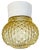 Vintage White Porcelain Ceiling Light, 1970s For Sale