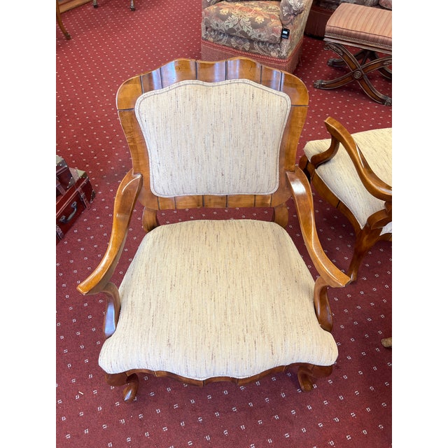 A classic design with an avant-garde flair. These rare pair of ribbon chairs are a fusion of classic design and modern...