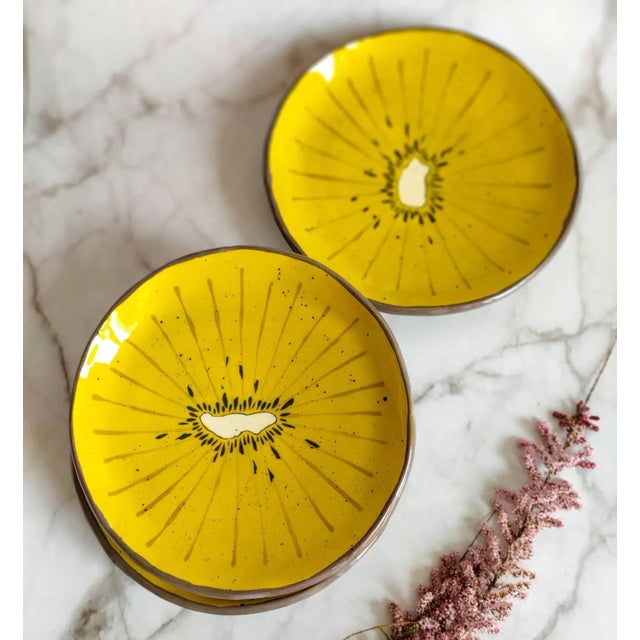 Fruit Collection Kiwi Plates by Federica Massimi, Set of 4 For Sale - Image 10 of 12