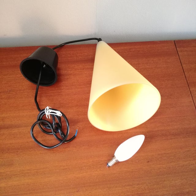 Conical Glass Pendant Light from SCE, France, 1980s For Sale - Image 9 of 11