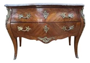 Louis XV Style Marquetry Chest of Drawers