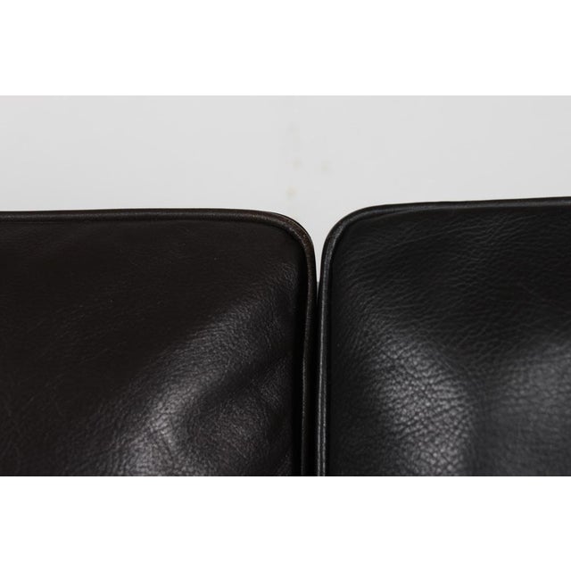 Model 2212 Sofa in Dark Mocha Leather by Børge Mogensen for Fredericia Stolefabrik, 1970s For Sale - Image 14 of 17