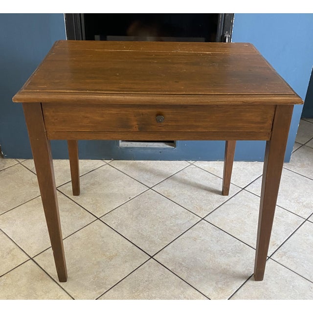 Vintage Desk in Oak with Large Drawer, 1950 For Sale - Image 6 of 18