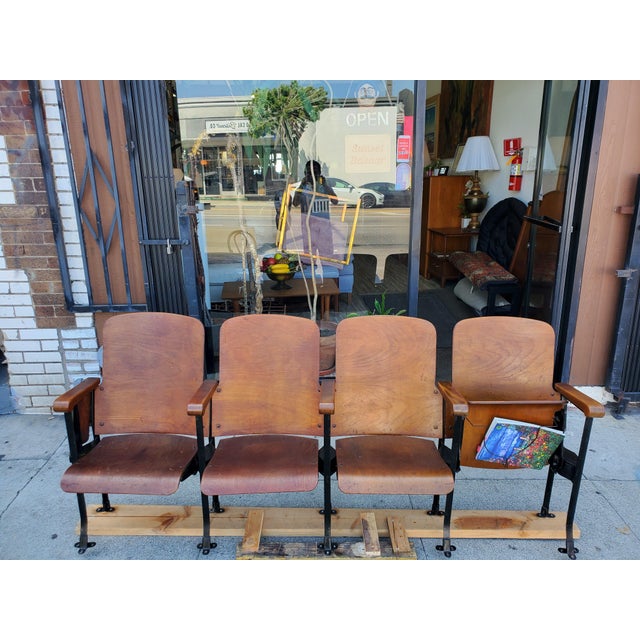 Vintage Theater Seat Row For Sale - Image 10 of 14