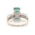 Traditional Natural Emerald Diamond Ring 14Karat Gold 2.95 TCW Certified For Sale - Image 3 of 5