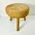 Tan Mid-Century Boho Chic Coastal Hollywood Regency Woven Jute 3-Leg Low Stool. For Sale - Image 8 of 11
