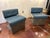 Pair of Stainless Steel Frame Lounge Chairs For Sale - Image 4 of 8