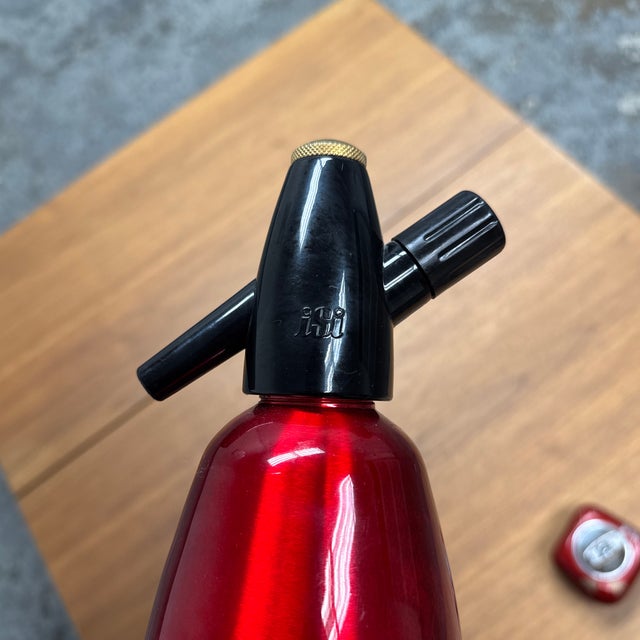 Vintage iSi Austria Red Soda Siphon, Ashtray + Table Lighter Set For Sale - Image 11 of 12