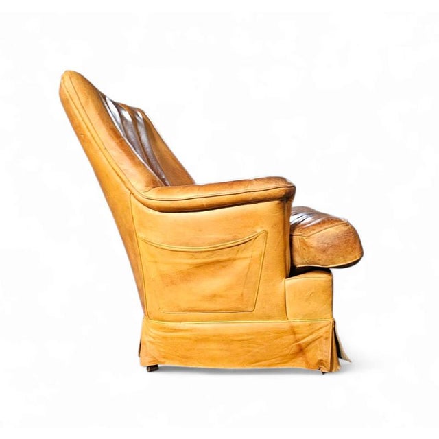 Sheep Leather Club Chair with Magazine Holder, 1970s For Sale - Image 15 of 18
