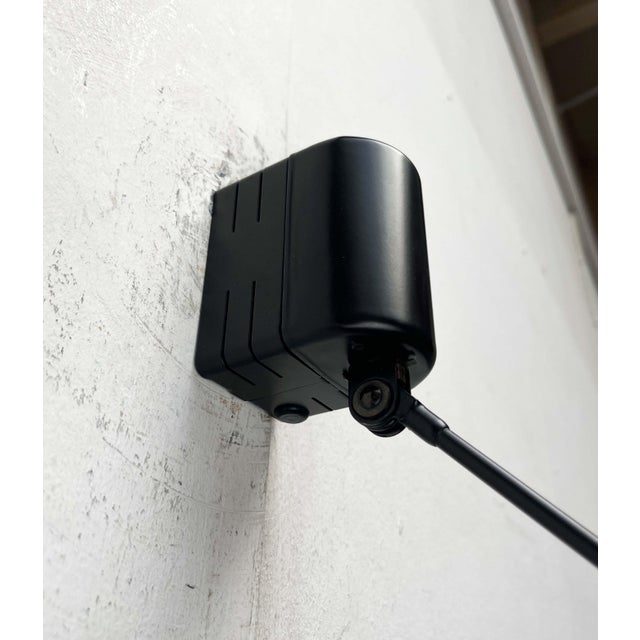 Vintage Italian Black Daphinette Classic Wall Lamp by Tommaso Cimini for Lumina, 1980s For Sale - Image 15 of 18