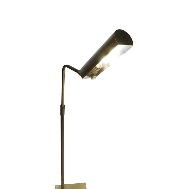 Brass Adjustable Pharmacy Style Floor Lamp by Koch & Lowy Circa 1970’s For Sale - Image 8 of 18