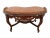 1920s Antique French Coffee Table Kidney Shape Carved Scroll Work, Bottom Shelf Petite For Sale - Image 5 of 11