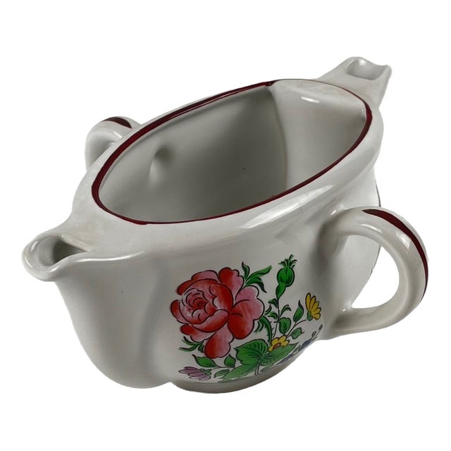 Réverbère Model Double-Spout Gravy Boat from KG Lunéville, 1950s For Sale
