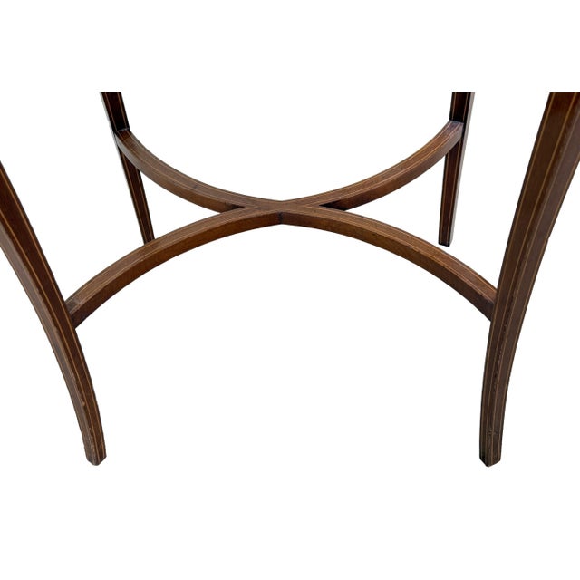 19th Century Mahogany Oval Bijouterie Display Table, 1890 For Sale - Image 6 of 14