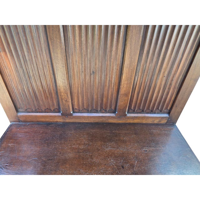 Antique Karpen Furniture French Gothic Cabinet Oak Vestry Altar Wine Bar Hutch For Sale - Image 14 of 18