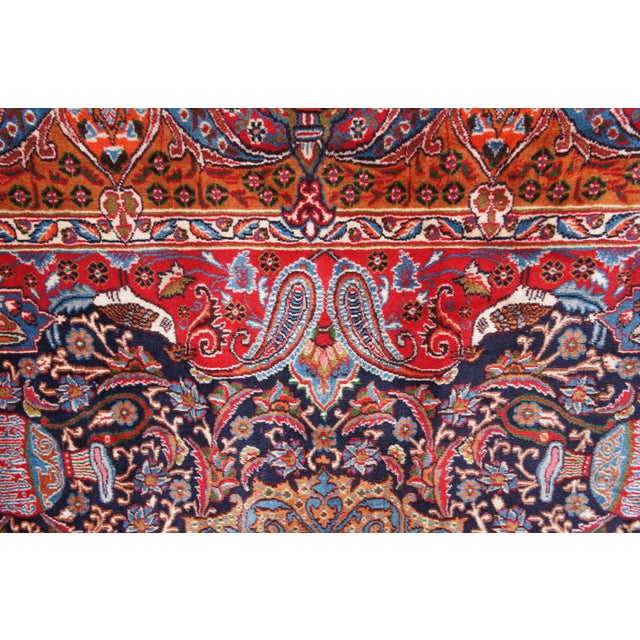 Antique Persian Wool Area Rug For Sale - Image 10 of 13