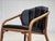 Danish Armchair in Rattan and Black Leatherette, 1970s For Sale - Image 14 of 18