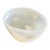Henry Dean (Belgium) Signed Cased Art Glass Centerpiece Bowl (Translucent White With White Dots) Large, Vintage For Sale