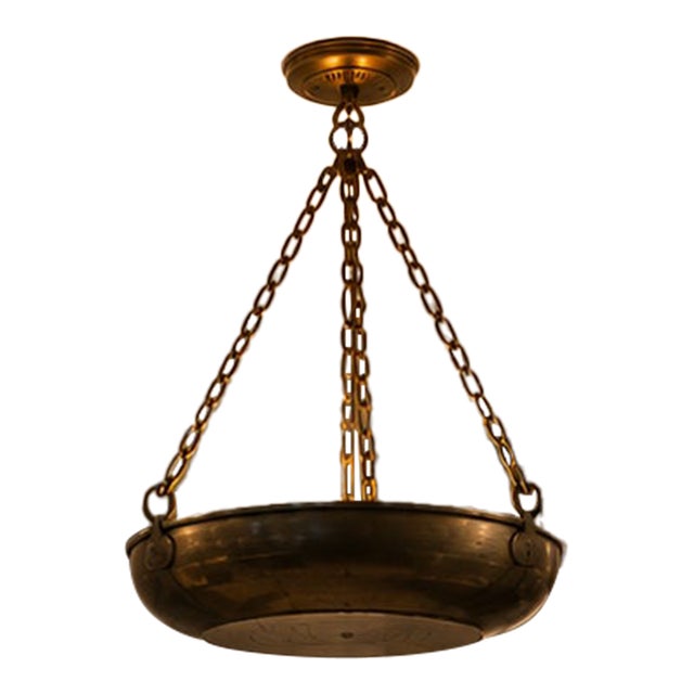1970s Brass Pan Light - Middle Eastern For Sale
