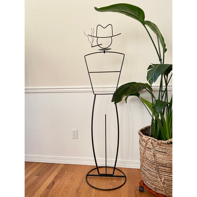 Black Vintage Smoking Man Valet For Sale - Image 8 of 13