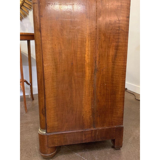 French Semainier or Tall Chest of Walnut With Marble Top For Sale In Austin - Image 6 of 12