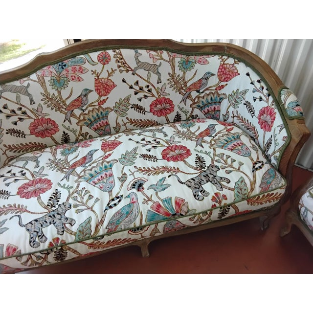 1980s Pair of French Settees For Sale - Image 4 of 12