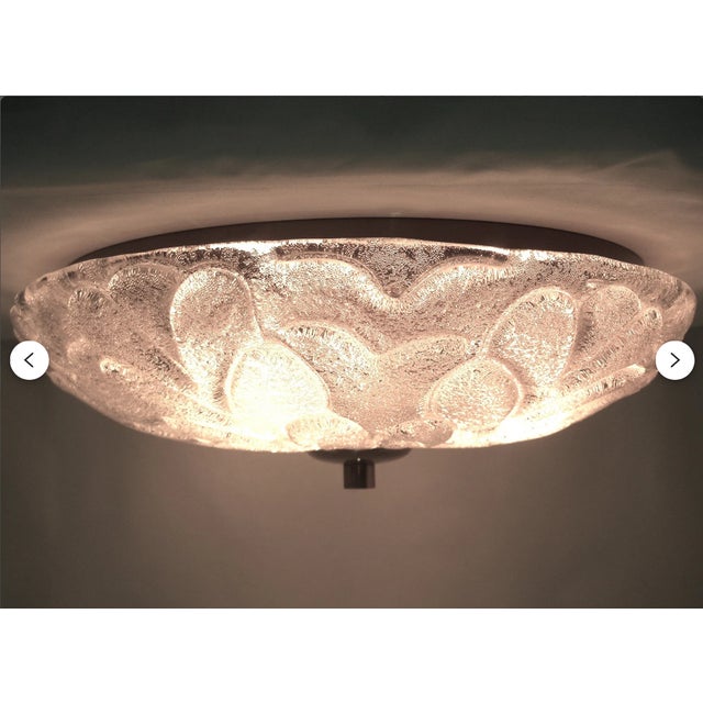 Hollywood Regency Flush Mount from Barovier & Toso, 1970s For Sale - Image 4 of 11