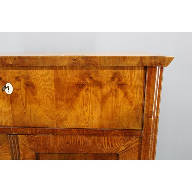 Cabinet with Writing Top in Walnut Finish, Former Czechoslovakia, 1930s For Sale - Image 6 of 18