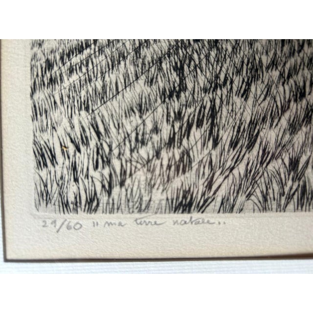 Modern André Jacquemin, My Native Land, 1956, Engraving For Sale - Image 3 of 13