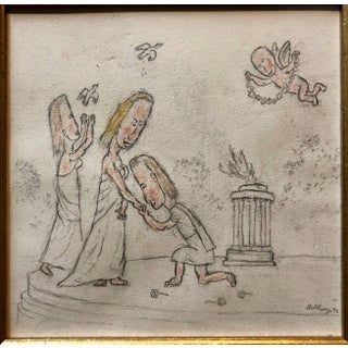 William Anthony, William Anthony 1992 Caricature Drawing Will You Marry Me?, 1992 For Sale