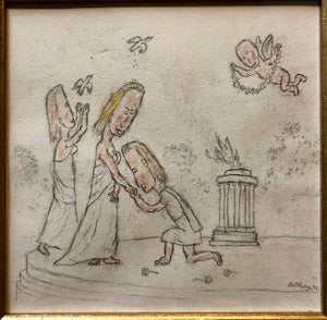 William Anthony, William Anthony 1992 Caricature Drawing Will You Marry Me?, 1992