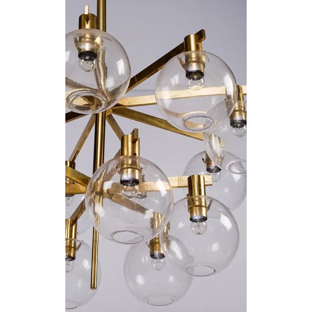 1960s Brass Chandelier Model 348/15 from Hans-Agne Jakobsson, 1960s For Sale - Image 5 of 10