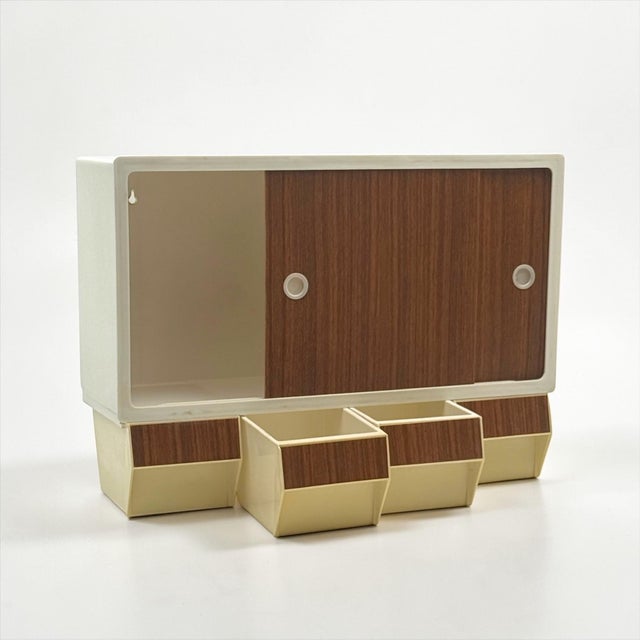 Curved Plastic Wall Cabinet, Holland, 1970s For Sale - Image 6 of 15