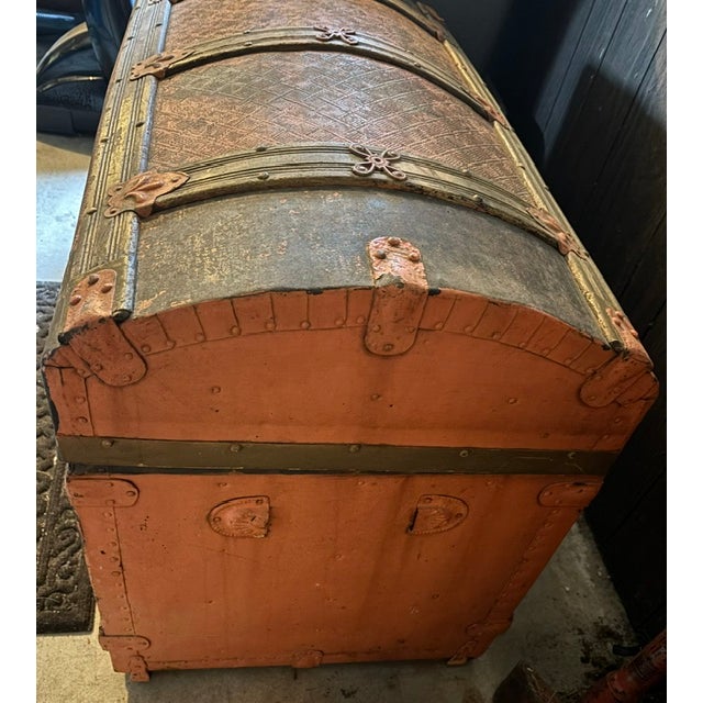 I have the maker as unknown although research has narrowed it down to a G. Roulstone bridal steamer trunk manufactured...