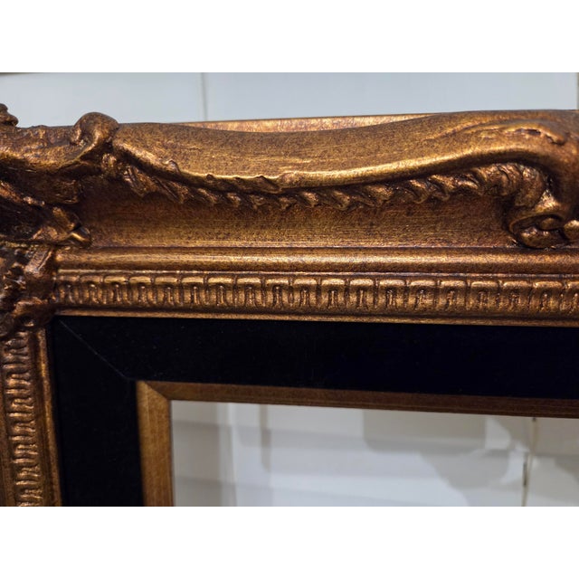 Extra Large Ornate Antique Baroque French Gilt Frame For Sale - Image 10 of 10