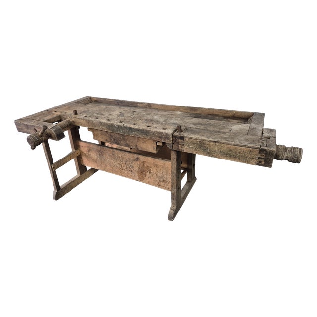 Antique Carpenter's Workbench, 1920s For Sale