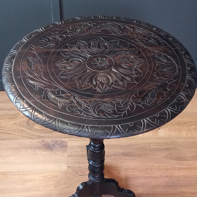 Black English Wine Table, 19th Century For Sale - Image 8 of 9