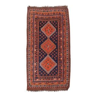 Antique Ghashghai Rug 4'5'' x 8'1'' For Sale