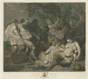 After Rubens, The March of Silenus, 1785, Print