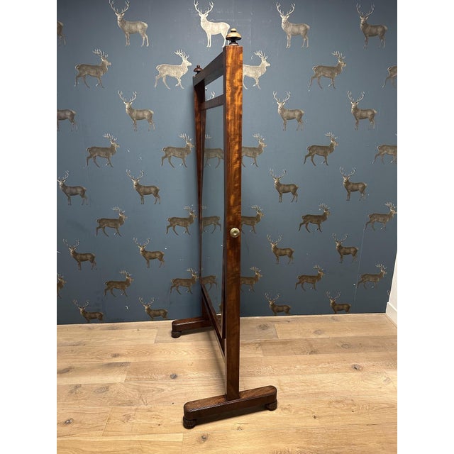 William IV Cheval Mirror, 1830s For Sale - Image 10 of 15