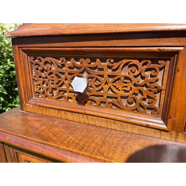 Cabinet in Carved Walnut For Sale - Image 10 of 13