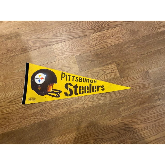1970s Pittsburgh Steelers Pennant Flag For Sale In Denver - Image 6 of 6