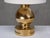 Luxus Gold Glazed Ceramic Table Lamps by Aldo Londi for Bitossi for Luxus Vittsjö, 1970s, Set of 2 For Sale - Image 4 of 13