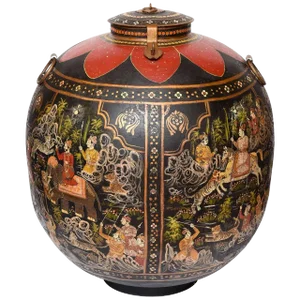 Over-Scaled Anglo Indian Tole Rice Barrel