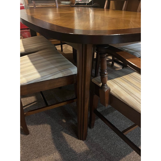1960s Lane Tower Suite Collection Table With Chairs - Set of 7 For Sale - Image 9 of 11