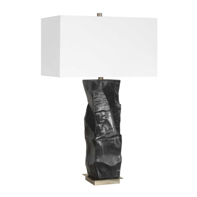 Kenneth Ludwig Chicago Altaria Black Table Lamp For Sale - Image 4 of 9