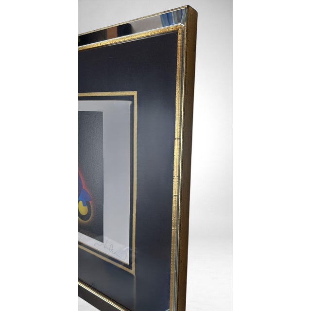 Late 20th Century Marco Lodola Screenprint on Paper (No. 30/70) With Mirrored Frame For Sale - Image 15 of 17