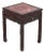 Chinese Carved Hardwood and Marble Pedestal Table For Sale