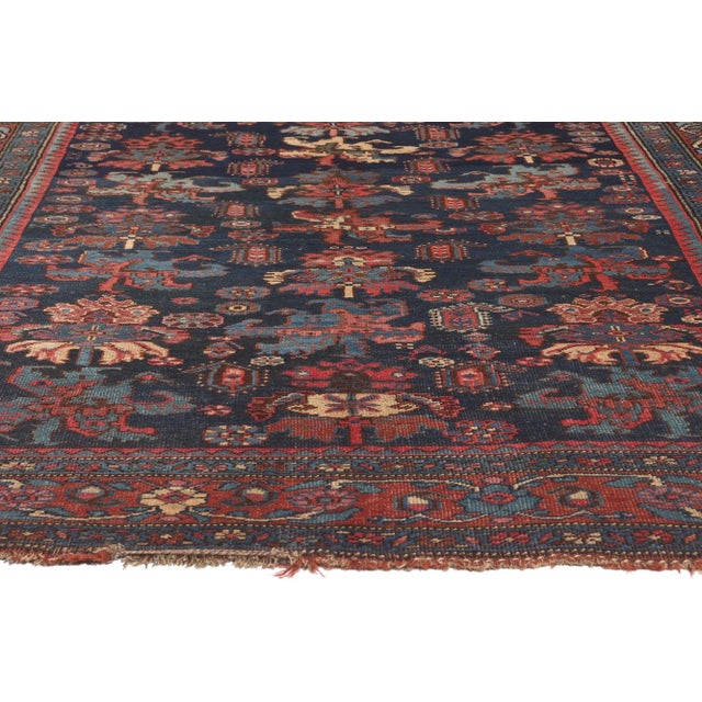 1880s Antique Persian Bijar Rug, 05'03 X 09'07 For Sale - Image 4 of 9